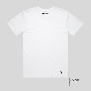 Custom-Fit Essential T-Shirt - White (Short -5 cm)
