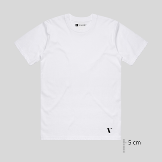 Custom-Fit Premium T-Shirt - White (Short -5 cm)