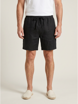 Linen Shorts - Black