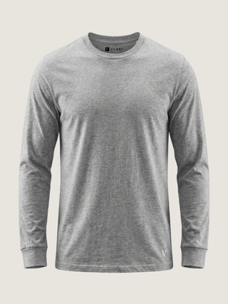 Long-Sleeved T-Shirt - Grey Melange